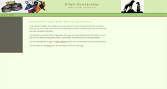 Desktop Screenshot of hundeutstyr.kifani.no